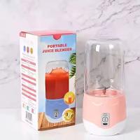 Liquidificador Portatil Sem Fio Mixer Blender Rosa Mini Processador Smoothie Sucos Vitamina Fitness Usb Recarregavel - 6