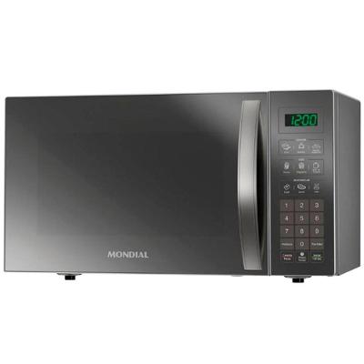 Micro-ondas de Bancada Mondial MO-02-34-E 34L 1400W Prata Espelhado com Menu Dia a Dia 220V