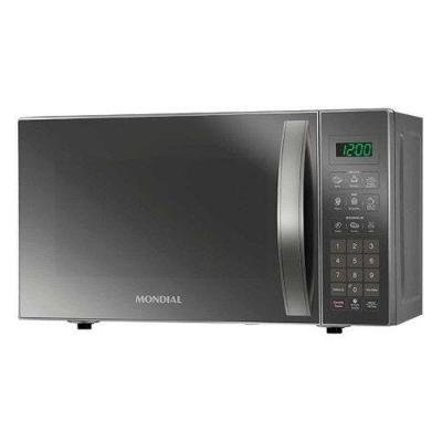 Micro-ondas de Bancada Mondial MO-01-21-E 21L 1200W Cinza Espelhado 220V