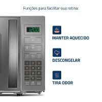 Micro-ondas Mondial 21 Litros MO-01-21-E Cinza Espelhado 220V - 3