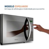 Micro-ondas Mondial 21 Litros MO-01-21-E Cinza Espelhado 220V