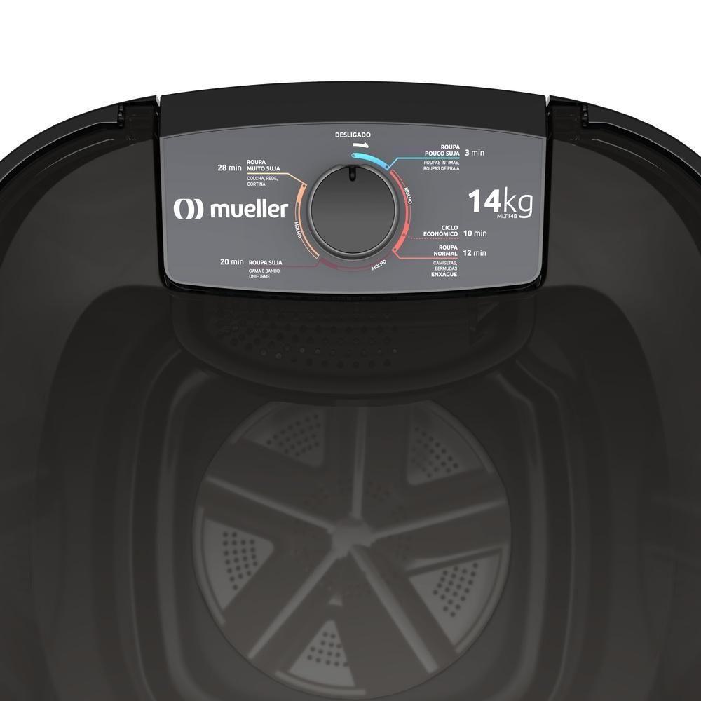 Tanquinho Mueller 14Kg Semiautomático Preto - MLT14B 220V - 6