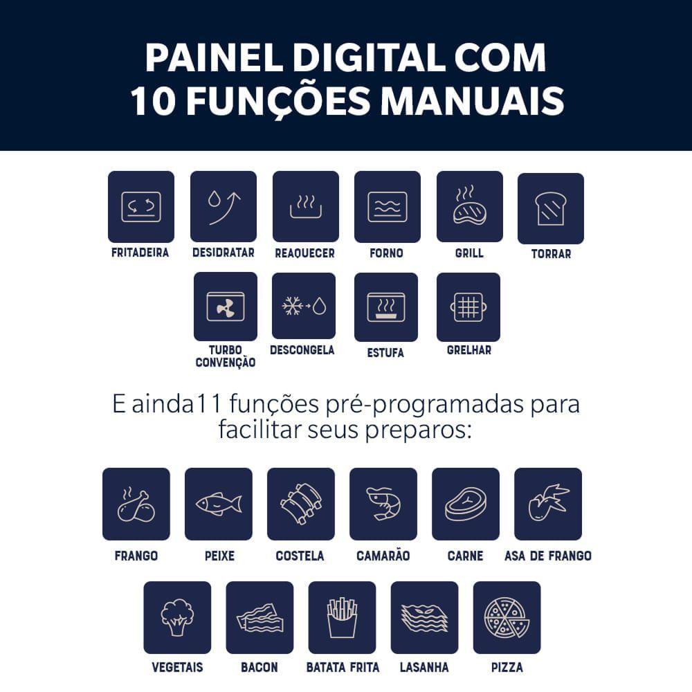 Forno E Fryer 15L Oster Multifunções Compact 10 Em 1 110V - 5