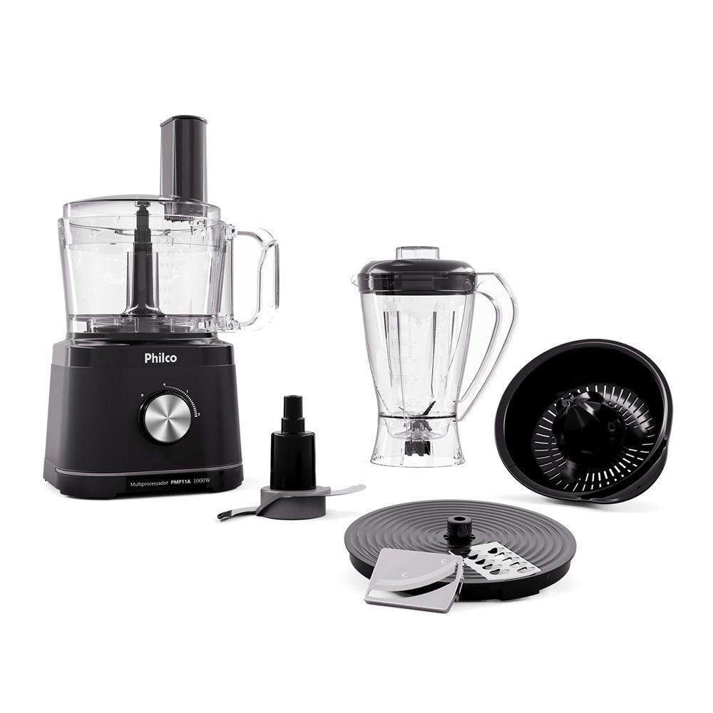 Multiprocessador De Alimentos Philco Concept PMP11A 5 Em 1 1000W Preto 110V - 1