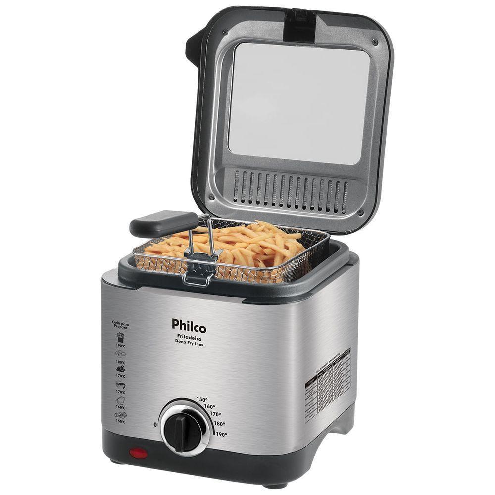 Fritadeira Philco 1,8L Visor Inox 1200W Deep Fry 110V - 2