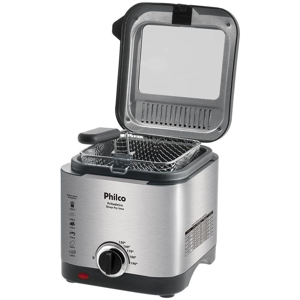 Fritadeira Philco 1,8L Visor Inox 1200W Deep Fry 110V - 6