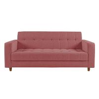 Kit Sofá 03 Lugares E 01 Poltrona Arezzo Linho Whiski Rose - 4