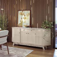 Balcão Buffet Sala De Jantar 183cm Tavillo M20 - D'rossi Calacata E Off White - 1