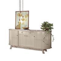 Balcão Buffet Sala De Jantar 183cm Tavillo M20 - D'rossi Calacata E Off White - 2