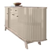 Balcão Buffet Sala De Jantar 183cm Tavillo M20 - D'rossi Calacata E Off White - 5