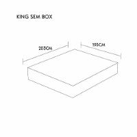 Colchão Blend 36 - Latex Medio Firme Medida King 193x203cm Opcionais Kit Spa - 2