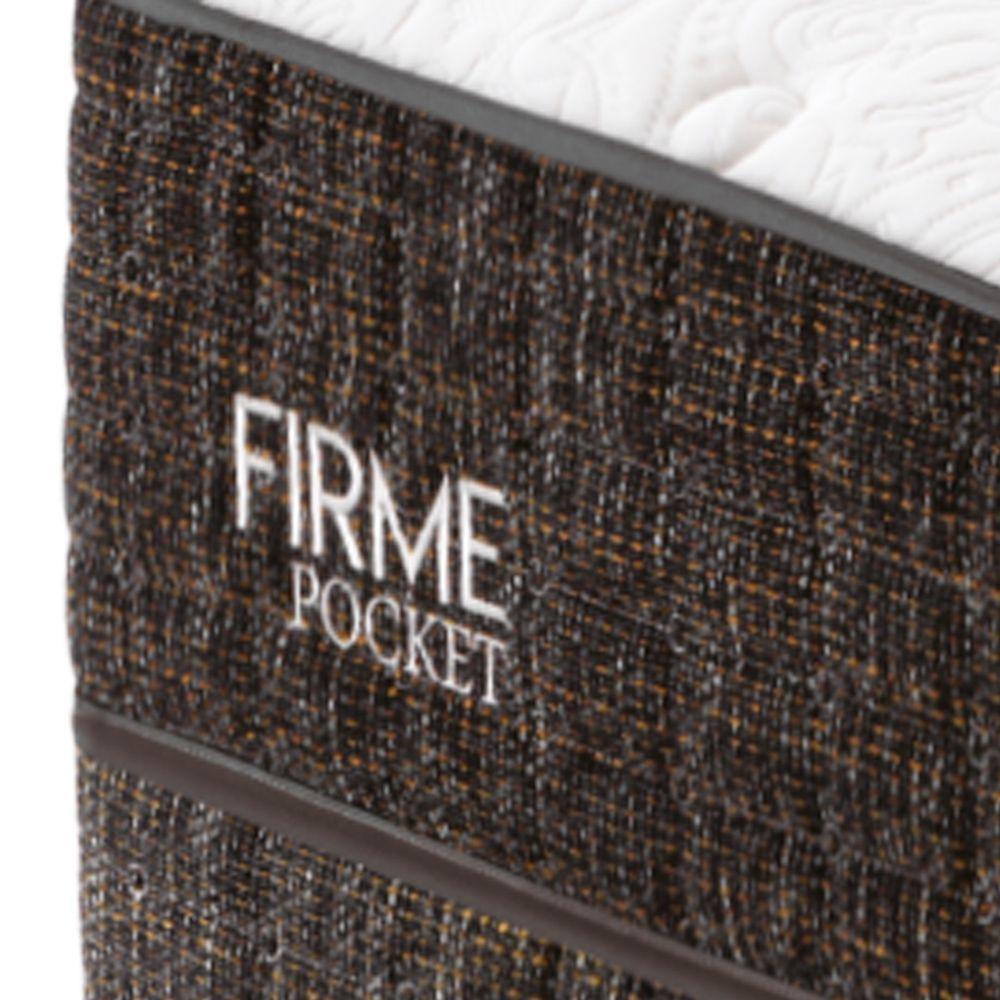 Colchão Firme Pocket - Latex Firme Sobre Molas Medida Solteiro King 96x203cm Opcionais Kit Spa - 4