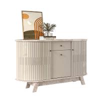 Balcão Aparador Buffet Sala De Estar 136cm Wylan Calacata-off White M20 - D'rossi - 3