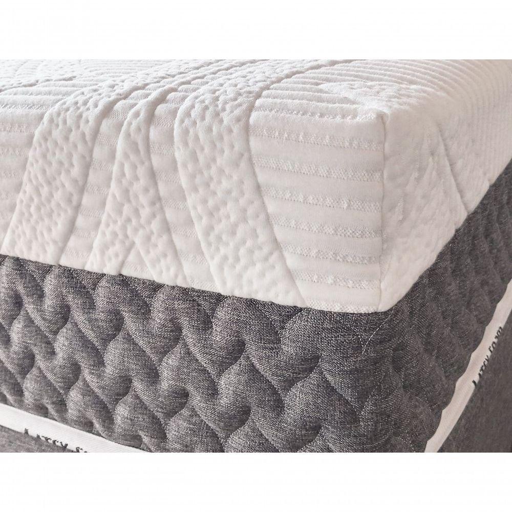 Colchão Natural Gel Articulado Cinza 20cm Medida Queen 160x200cm Opcionais Sem Opcionais - 4