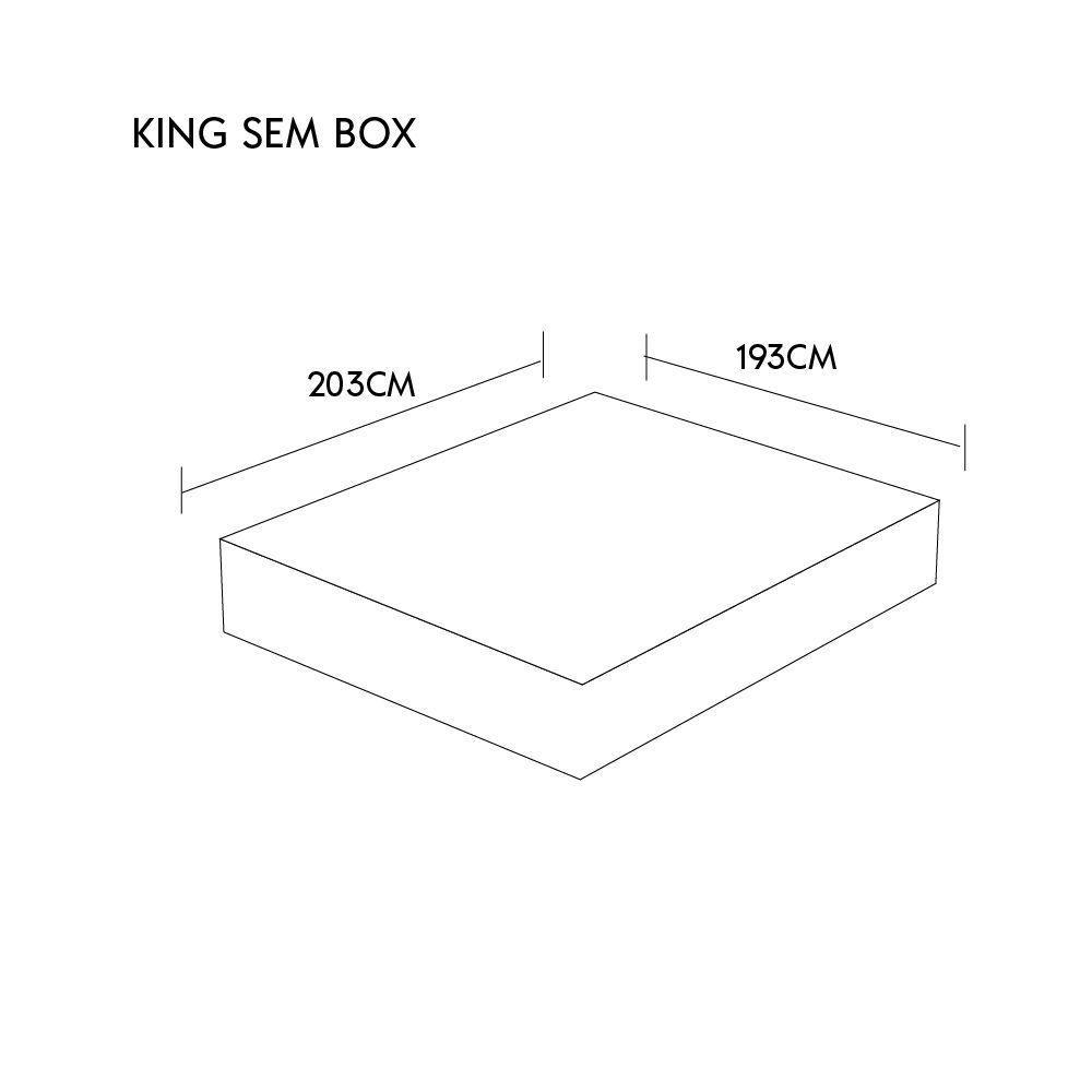 Colchão Firme Pocket - Latex Firme Sobre Molas Medida King 193x203cm Opcionais Kit Spa - 2