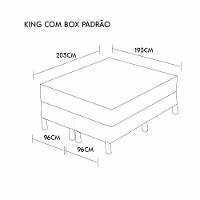 Colchão Natural Gel Articulado Marrom 28cm Medida King 193x203cm Opcionais Box - 2
