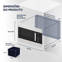 Forno Micro-ondas De Embutir Oster Black Inox 23L 110V - 8