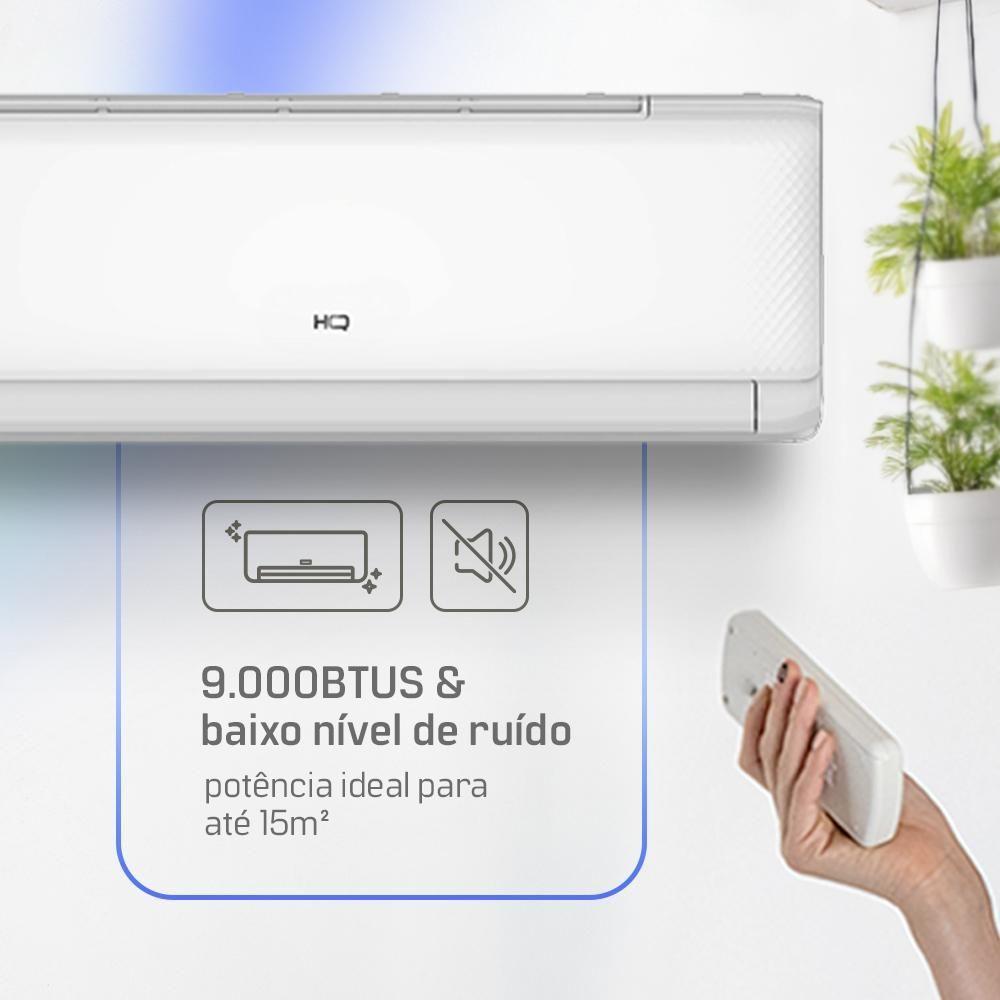 Ar Condicionado Split HQ Hi Wall Inverter 9.000 BTU/h Quente E Frio Monofásico Branco HQ-INV9000QFA 220V - 5