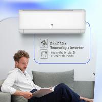 Ar Condicionado Split HQ Hi Wall Inverter 9.000 BTU/h Quente E Frio Monofásico Branco HQ-INV9000QFA 220V