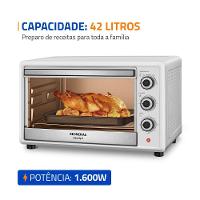 Forno Elétrico Mondial 42L Family II 1600W FRN-42-W Branco/Inox 110V - 2