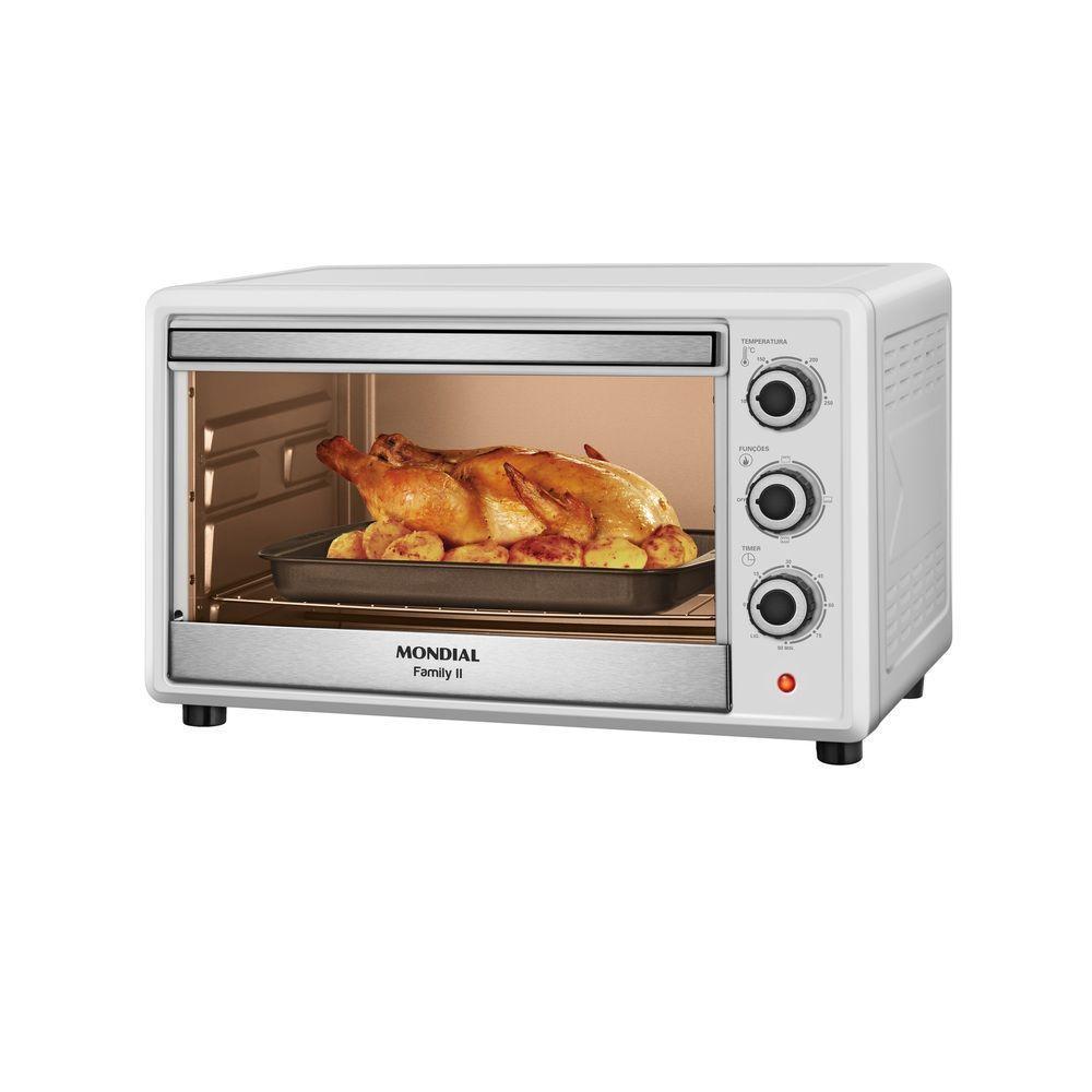 Forno Elétrico Mondial 42L Family II 1600W FRN-42-W Branco/Inox 220V - 1
