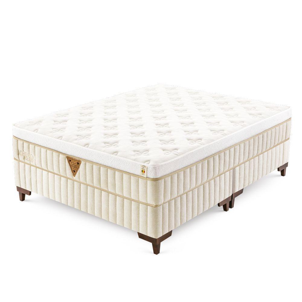 Colchão Medio Pocket - Latex Sobre Molas Medida Queen 158x198cm Opcionais Box - 1