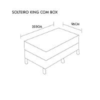 Colchão Firme Natural 2025 - 100% Latex Firme Medida Solteiro King 96x203cm Opcionais Box - 2