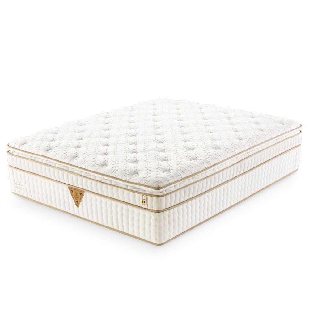 Colchão Qgel Hibrido - Latex Com Cobre Firme Sobre Eps Medida Casal 138x188cm Opcionais Kit Zen - 1