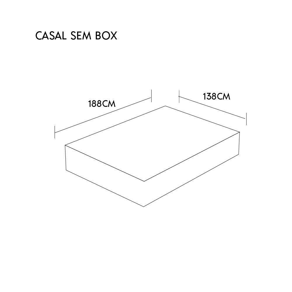 Colchão Qgel Natural - 100% Látex Medida Casal 138x188cm Opcionais Kit Zen - 2