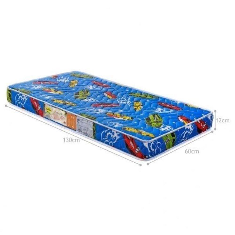 Colchão Berço 1 Lado Plastificado D18 60x12x130 Carrinhos - 1
