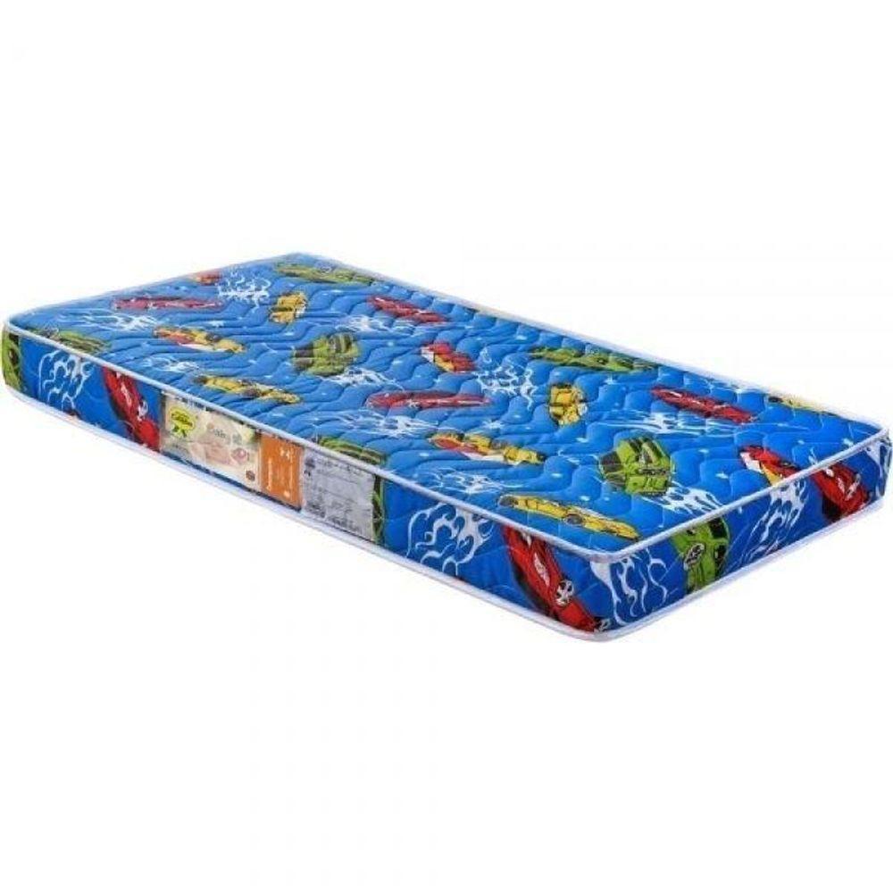 Colchão Berço 1 Lado Plastificado D18 60x12x130 Carrinhos - 3