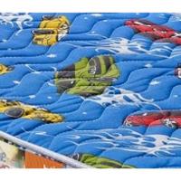 Colchão Berço 1 Lado Plastificado D18 60x12x130 Carrinhos - 2