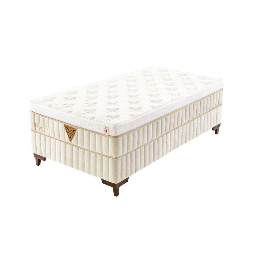 Colchão Medio Pocket - Latex Sobre Molas Medida Solteiro King 96x203cm Opcionais Box - 1