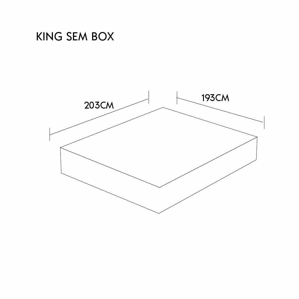 Colchão Qgel Natural - 100% Látex Medida King 193x203cm Opcionais Sem Opcionais - 2