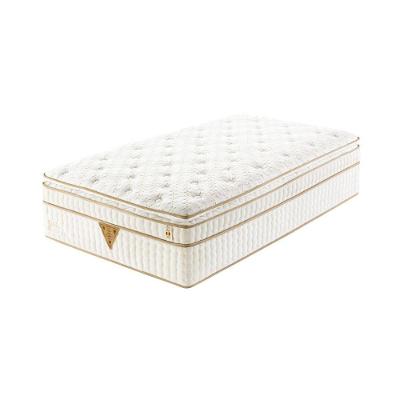 Colchão Qgel Smart Pocket - Latex Com Cobre Sobre Molas Medida Solteiro King 96x203cm Opcionais Kit Zen