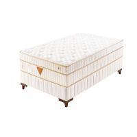 Colchão Qgel Pocket - Latex Com Cobre Sobre Molas Medida Solteiro 88x188cm Opcionais Box - 1