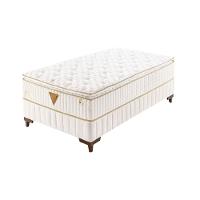 Colchão Qgel Natural - 100% Látex Medida Solteiro 88x188cm Opcionais Box E Kit Zen - 1