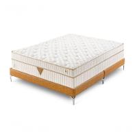 Colchão Qgel Pocket - Latex Com Cobre Sobre Molas Medida Queen 158x198cm Opcionais Box E Kit Zen - 7