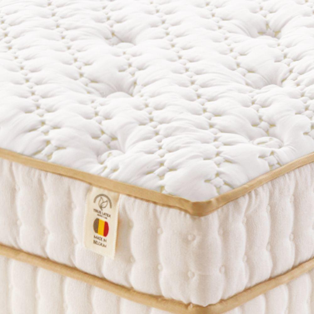 Colchão Qgel Pocket - Latex Com Cobre Sobre Molas Medida King 193x203cm Opcionais Box E Kit Zen - 7