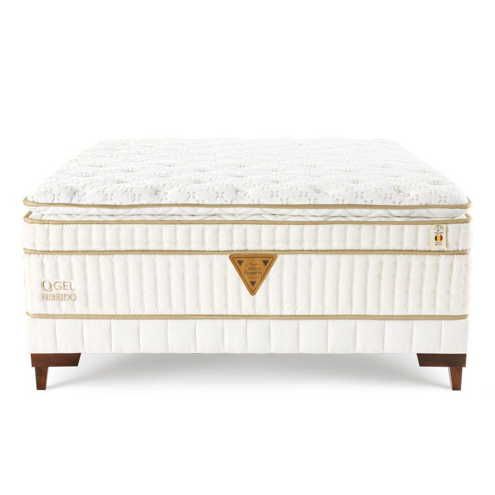 Colchão Qgel Hibrido - Latex Com Cobre Firme Sobre Eps Medida Casal 138x188cm Opcionais Box - 7