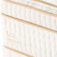 Colchão Qgel Hibrido - Latex Com Cobre Firme Sobre Eps Medida Casal 138x188cm Opcionais Box - 6