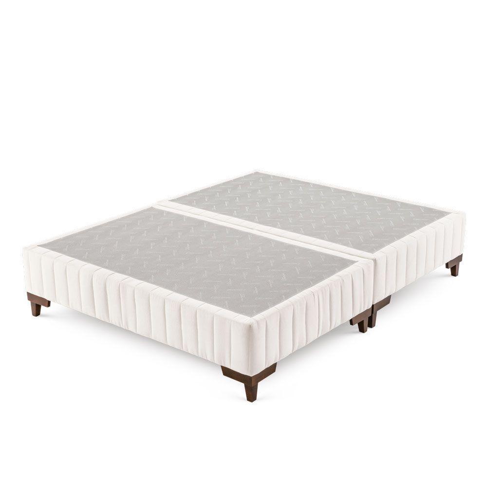 Colchão Qgel Natural - 100% Látex Medida Casal 138x188cm Opcionais Box E Kit Zen - 5