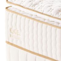 Colchão Qgel Natural - 100% Látex Medida Casal 138x188cm Opcionais Box E Kit Zen