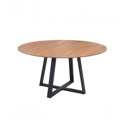 Conjunto Mesa Oliva 150cm 6 Cadeiras Londres Gol Decor Cinamomo-preto-marrom-preto