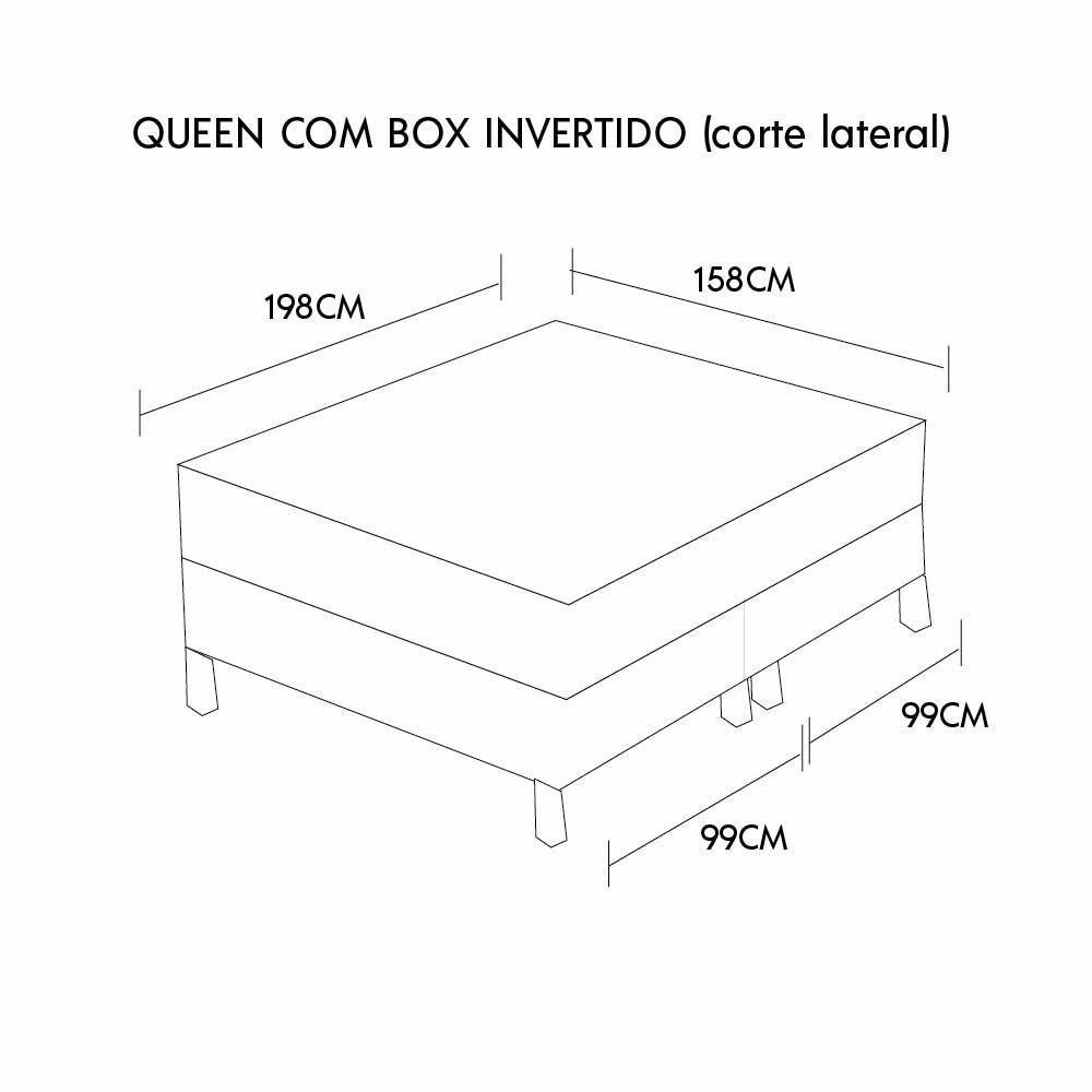 Colchão Qgel Natural - 100% Látex Medida Queen 158x198cm Opcionais Box E Kit Zen - 2