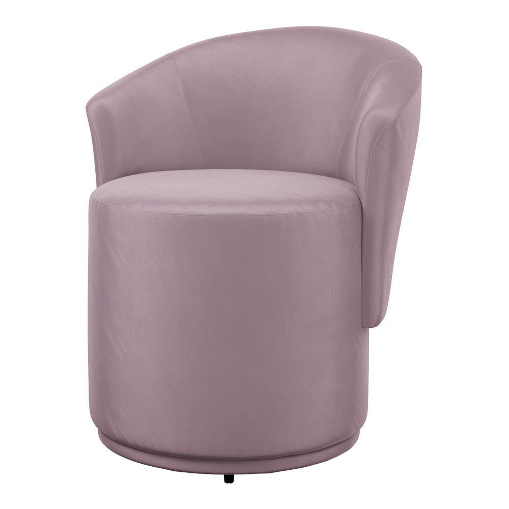 Poltrona Orgânica Living Mavi Fixa Veludo Rosé - Desk Design - 7