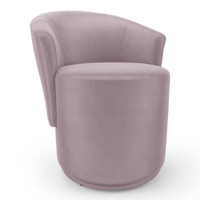 Poltrona Orgânica Living Mavi Decorativa Veludo Rosê Desk Design