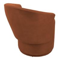 Kit 02 Poltronas Orgânicas Living Mavi Fixa Veludo Terracota - Desk Design - 6