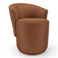 Kit 02 Poltronas Orgânicas Living Mavi Fixa Veludo Terracota - Desk Design - 7