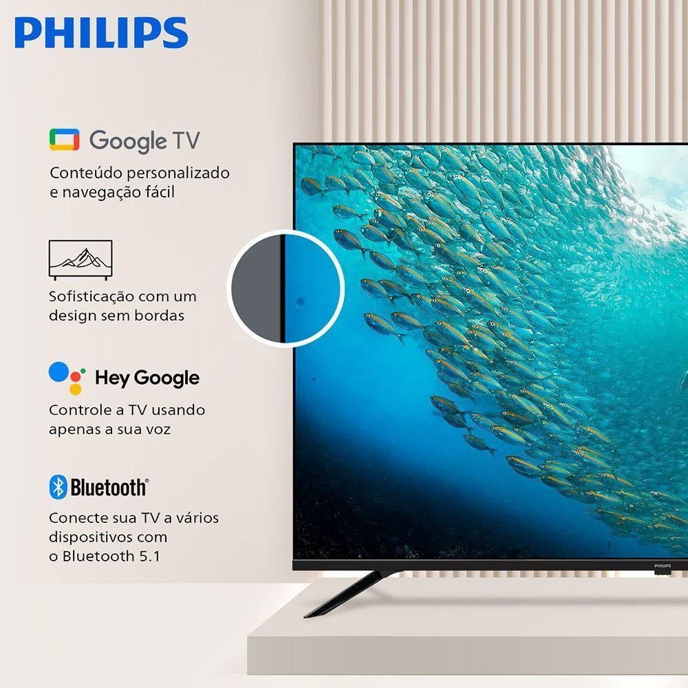 TV Philips 65 Polegadas 65PUG7019/78 Smart 4K Google TV Preto Bivolt - 2